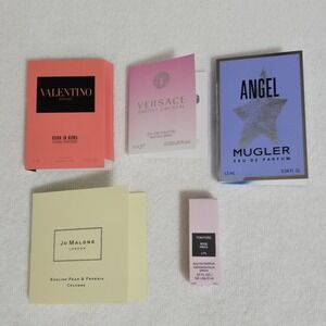 Women's Designer Fragrance Samples Eau de Parfum Lot Of 5 Tom Ford Versace Angel